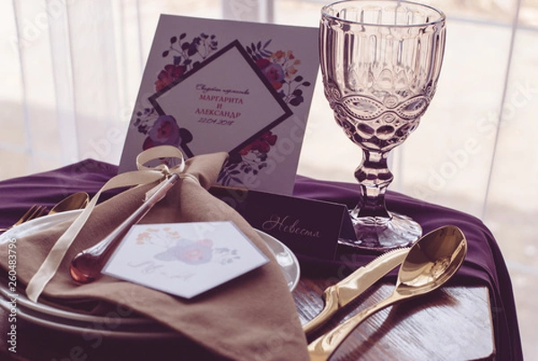 Obraz elegant table setting