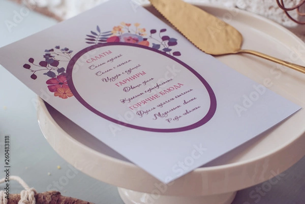 Obraz festive table setting