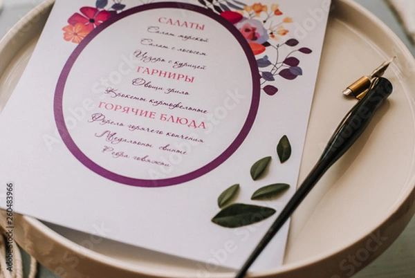 Obraz plate with fork and knife