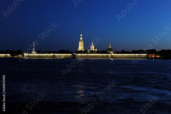 Fototapeta Санкт-Петербург город вид Нева река вид панорама
