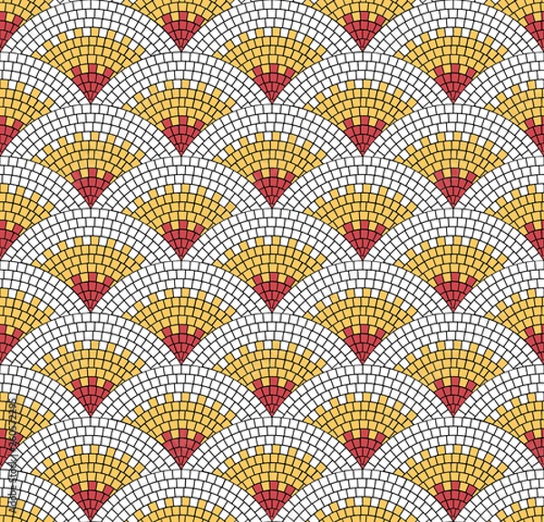 Obraz Mosaic texture. Seamless vector pattern