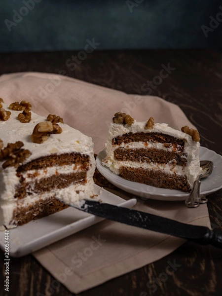 Fototapeta Carrot cake