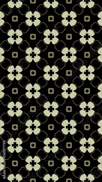 Fototapeta Ornate geometric pattern and abstract multicolored background