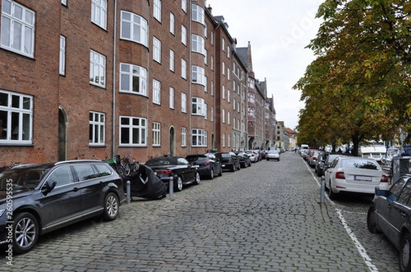 Obraz Street in Copenhagen, Denmark