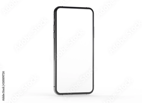 Fototapeta  New realistic mobile phone smartphone mockup with blank screen.