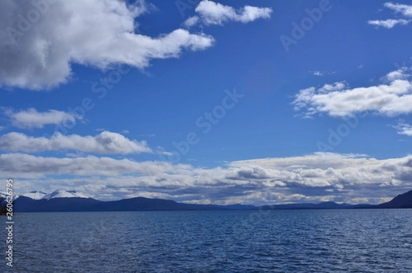 Obraz clouds over the water