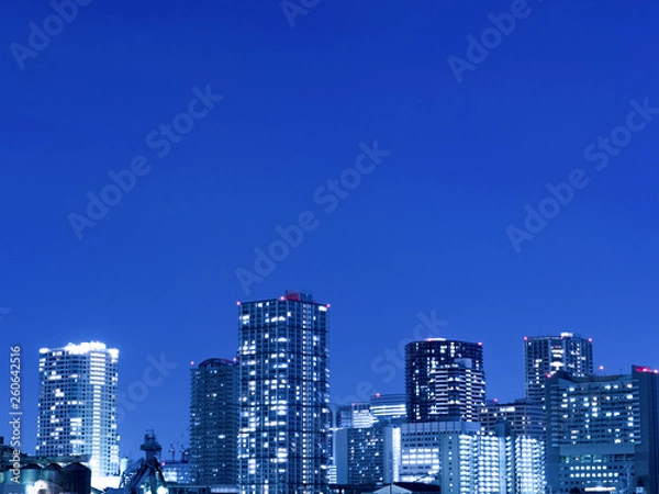 Fototapeta 臨海エリアの高層マンション