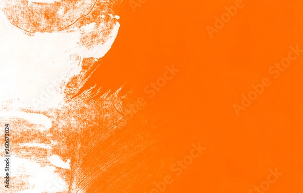 Obraz orange white  paint brush strokes background 