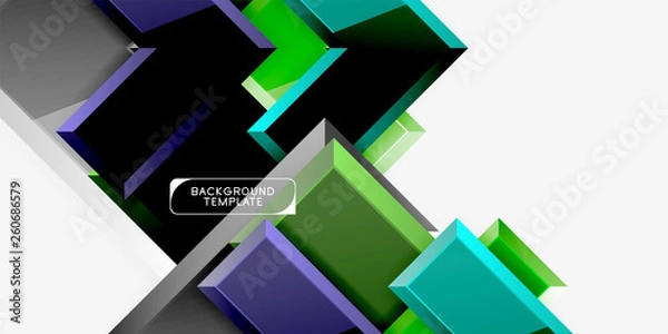 Fototapeta Abstract arrows composition background