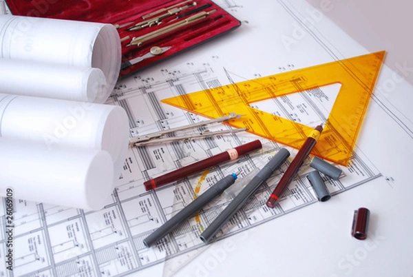 Obraz Architectural desk