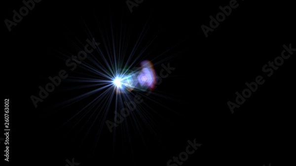 Obraz light blue lens flare