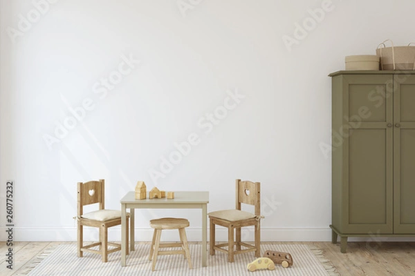 Obraz Interior of playroom. 3d render.