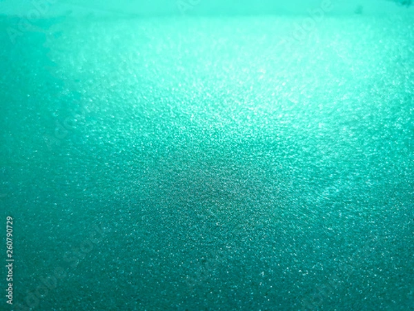 Obraz Abstract turquoise glitter bokeh background with copy space