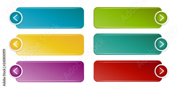 Obraz Empty web button set.