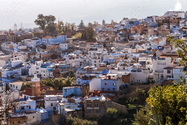 Fototapeta blue city of Morocco