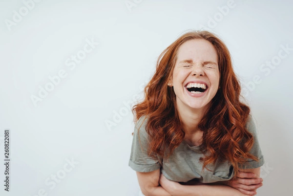 Obraz Young woman with a good sense of humor