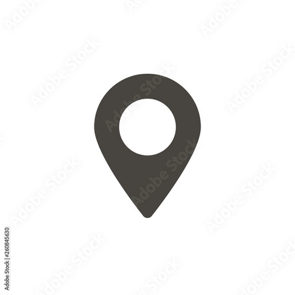 Obraz Location vector icon. Element of interface for mobile concept and web apps illustration. Thin glyph icon for website design and development, app development. Vector icon