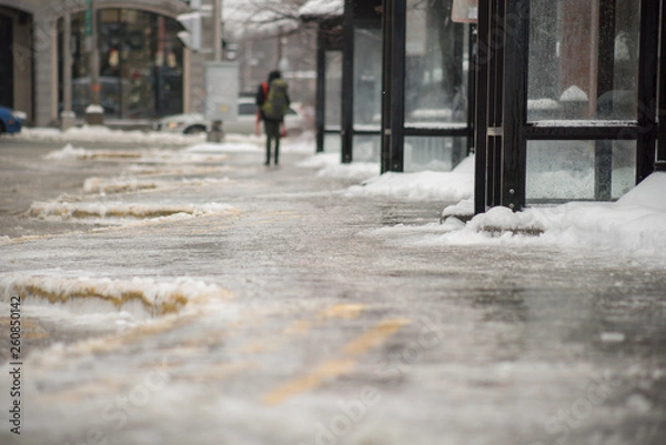 Obraz Glace depot autobus