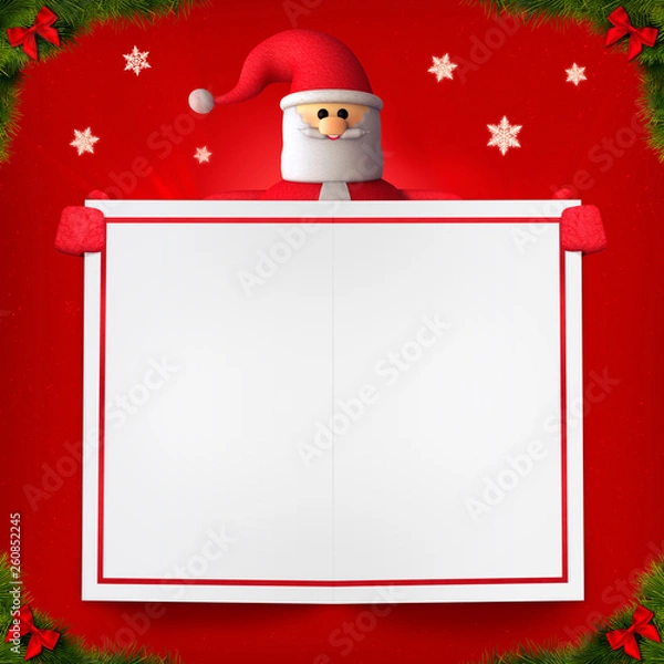 Obraz Christmas Banner Santa