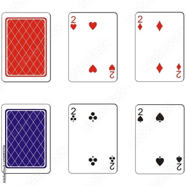 Fototapeta Playing card set 05