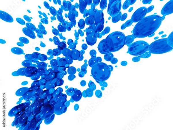 Fototapeta Капли воды в полете всплеск