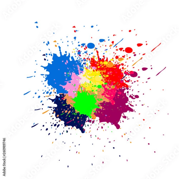 Fototapeta abstract vector paint color design background. illustration vector design