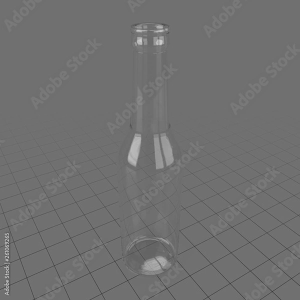 Obraz Pusta szklana butelka
