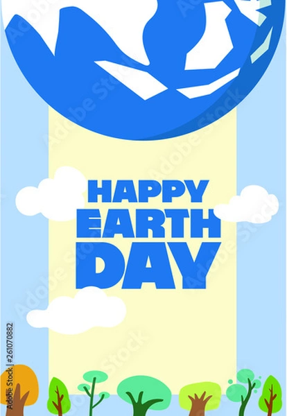 Obraz earth day greeting card