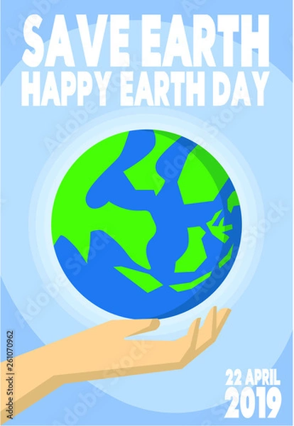 Obraz earth day greeting card