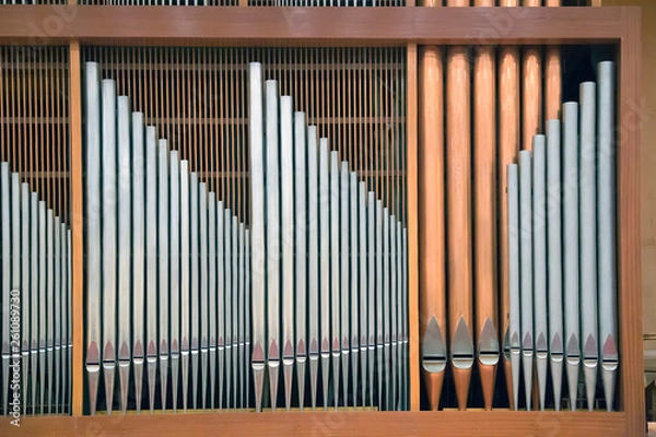 Obraz A pipe organ in the concert hall.