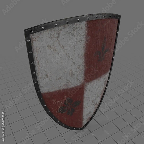 Obraz Medieval heater shield