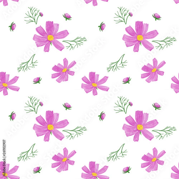 Obraz spring flowers pattern