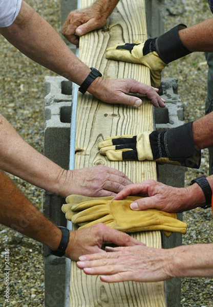 Obraz eight helping hands