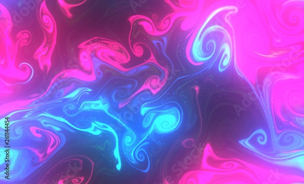 Fototapeta Magic space texture, pattern, looks like colorful smoke