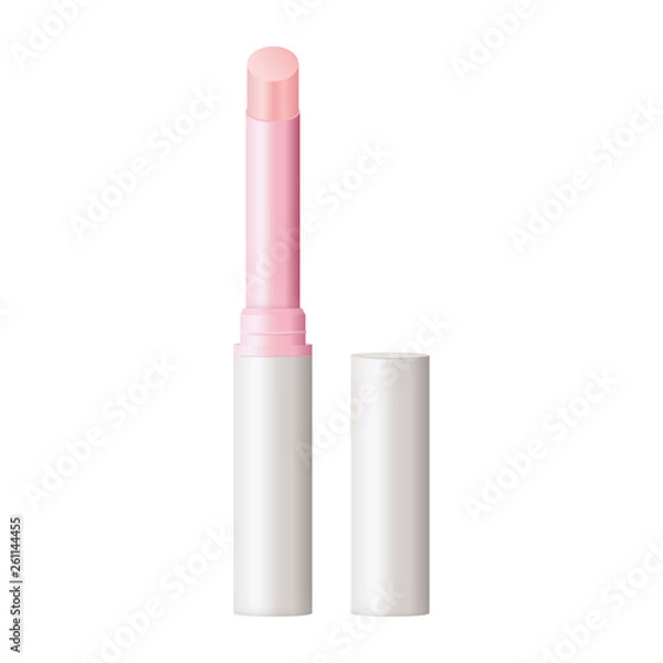 Obraz Lip balm realistic vector illustration design.