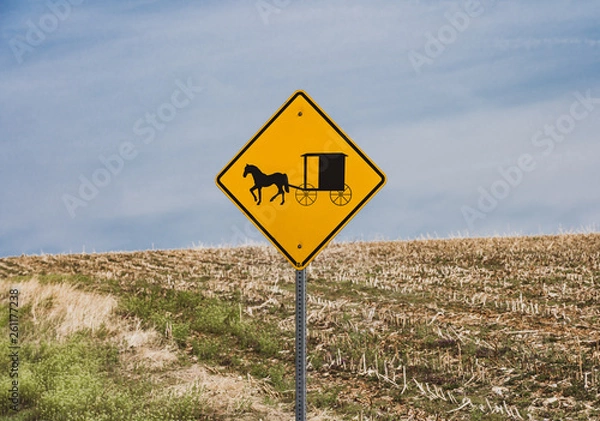 Fototapeta amish crossing