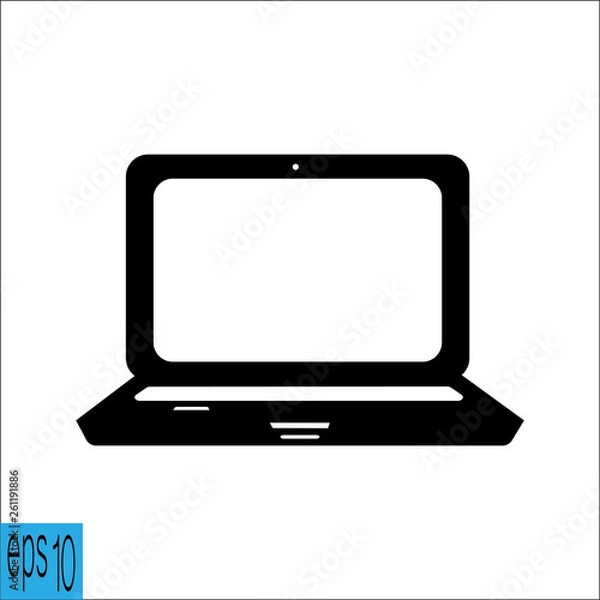 Obraz Laptop icon - vector illustration 