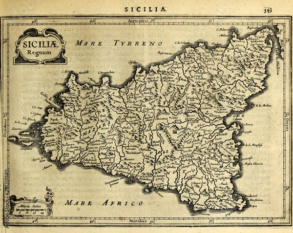 Obraz Old map