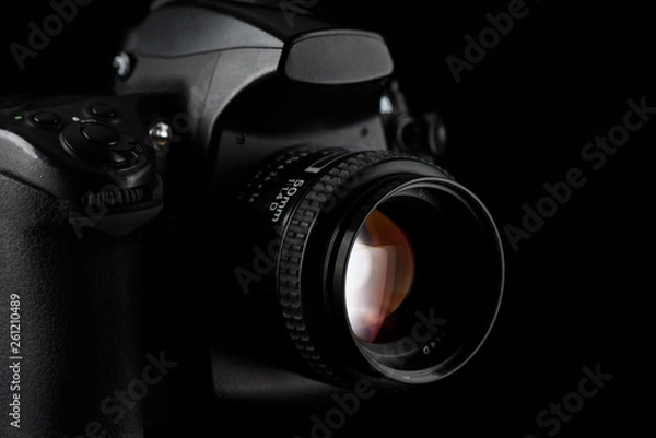 Fototapeta Camera with lens.