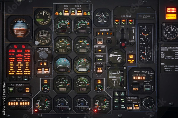 Obraz Panel samolotu