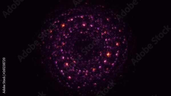 Fototapeta 3D rendering abstract technology fractal background