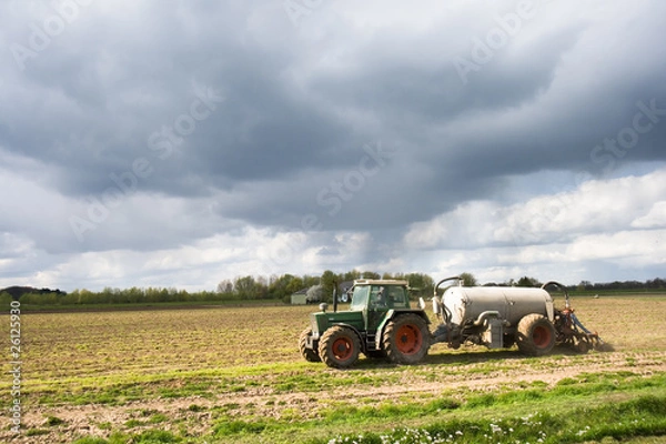 Fototapeta Farmer tractor