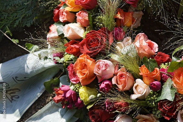 Obraz Trauerrand ablegenden auf Beerdigung oder Totensonntag