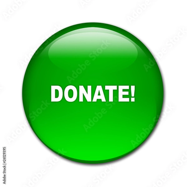 Obraz Boton brillante texto DONATE!