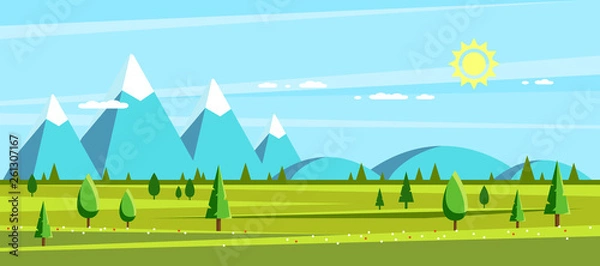 Obraz Summer landscape. Hello summer.