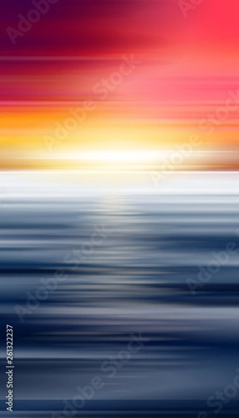Fototapeta a realistic vector sunset 