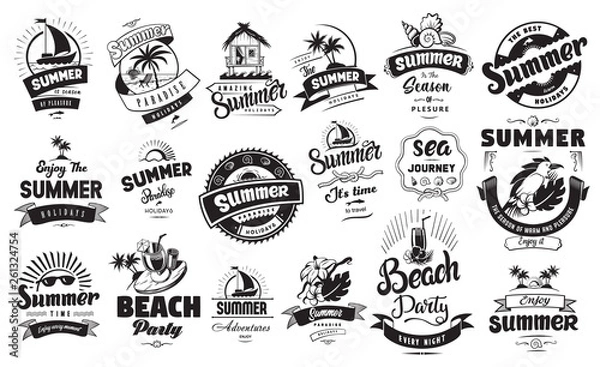 Obraz Summer holidays badge