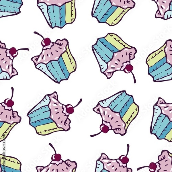 Obraz cake vector sketch