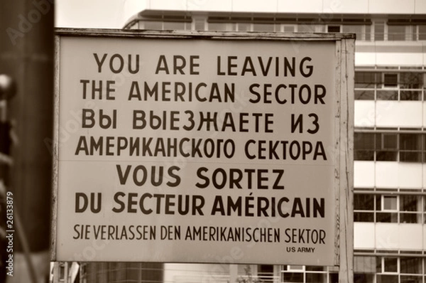 Obraz Berlin, check point charlie