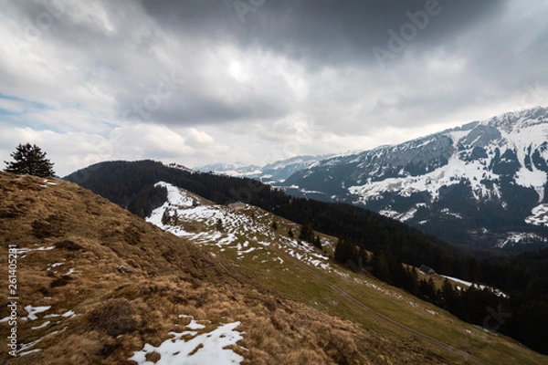 Obraz Cloudy day in the mountains